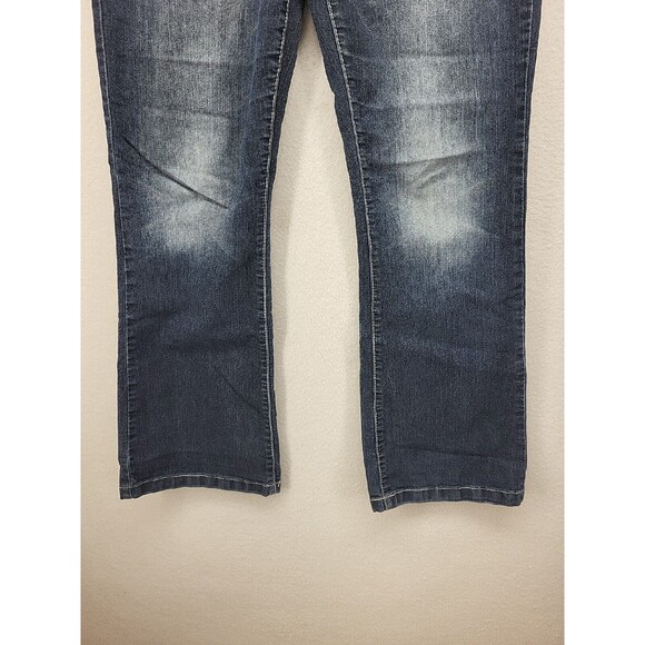 Maurices Womens Jeans Blue 7/8 Short Junior Denim Stretch Bootcut Western Casual - Picture 7 of 16